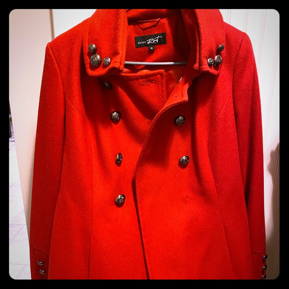 Red short Peacoat